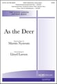 As the Deer SATB choral sheet music cover